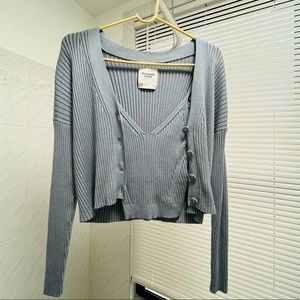 Abercrombie Cardigan Set w/ Tank Top